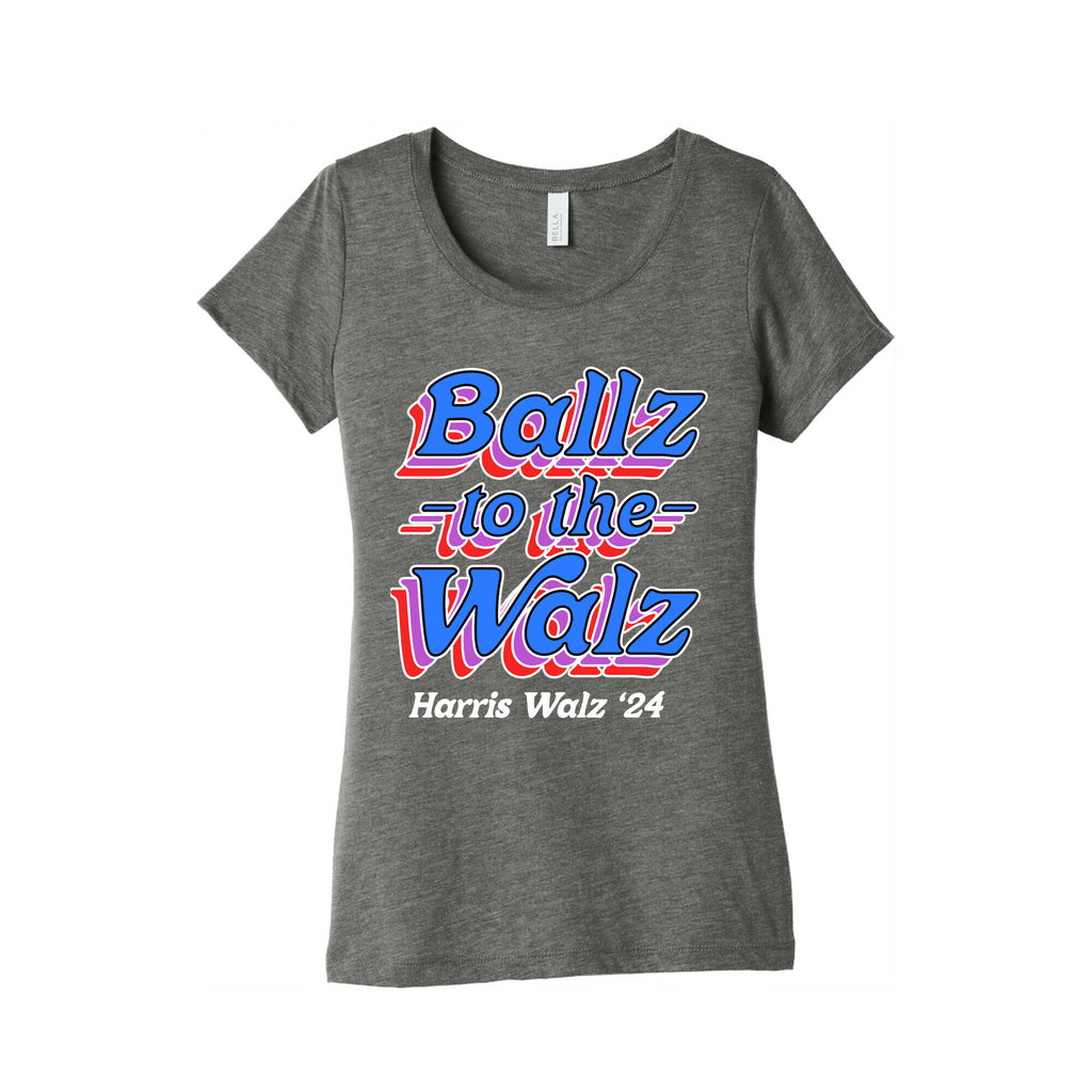 Ballz to the Walz (Harris Walz 2024) Womens Triblend Tee