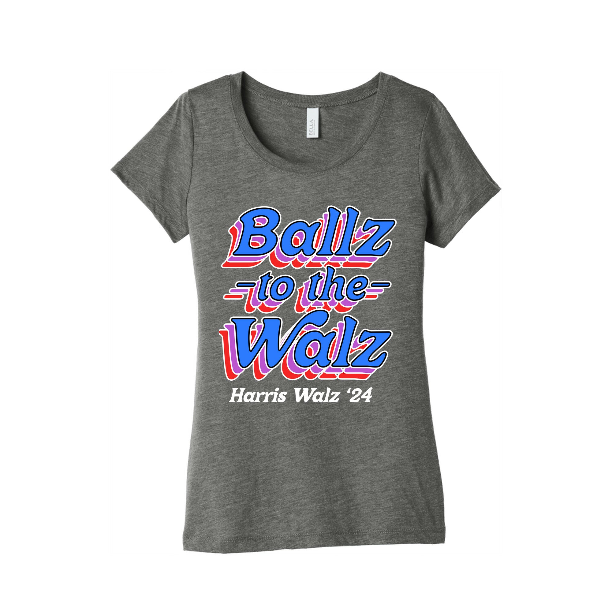 Ballz to the Walz (Harris Walz 2024) Womens Triblend Tee