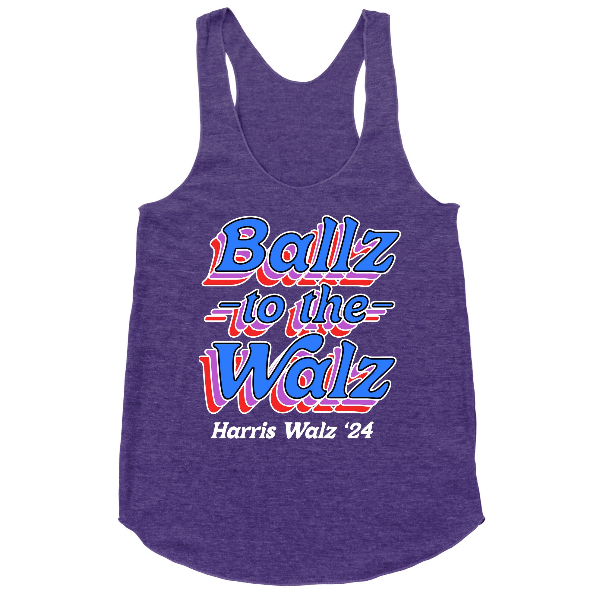 Ballz to the Walz (Harris Walz 2024) Racerback Tank