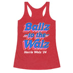 Ballz to the Walz (Harris Walz 2024) Racerback Tank