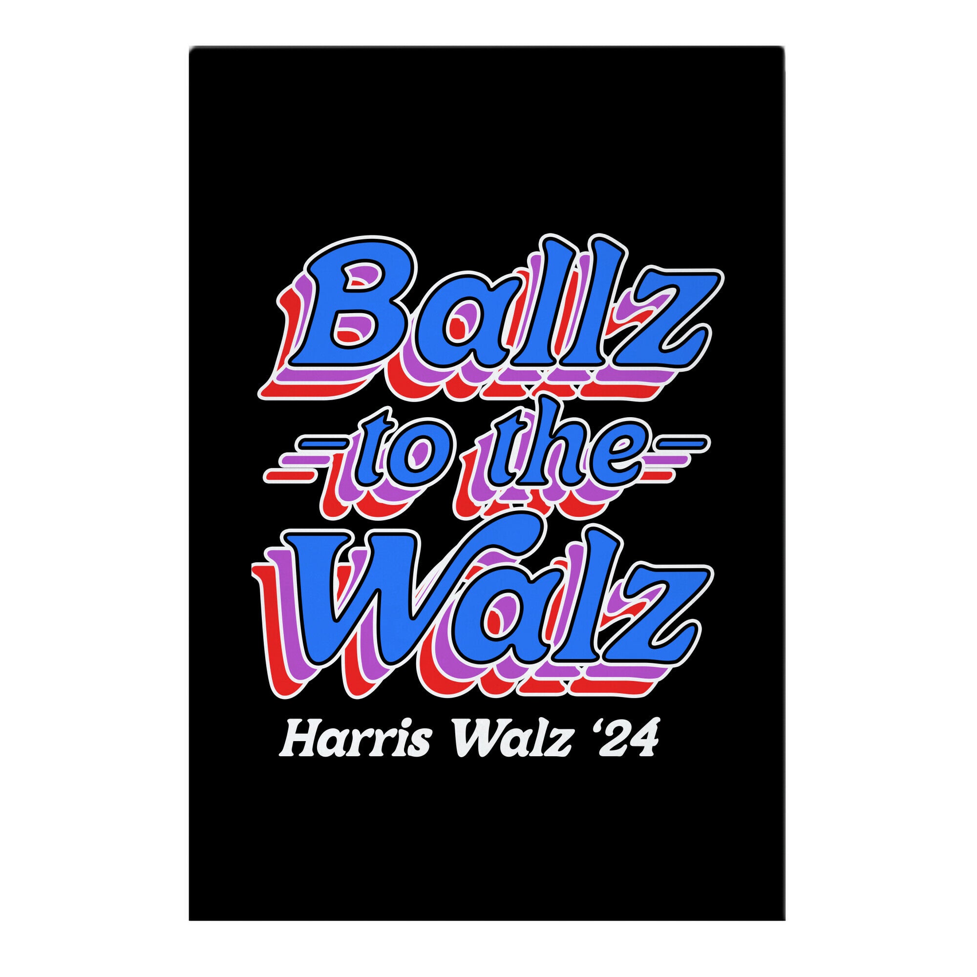 Ballz to the Walz Harris Walz 2024 Garden Flag