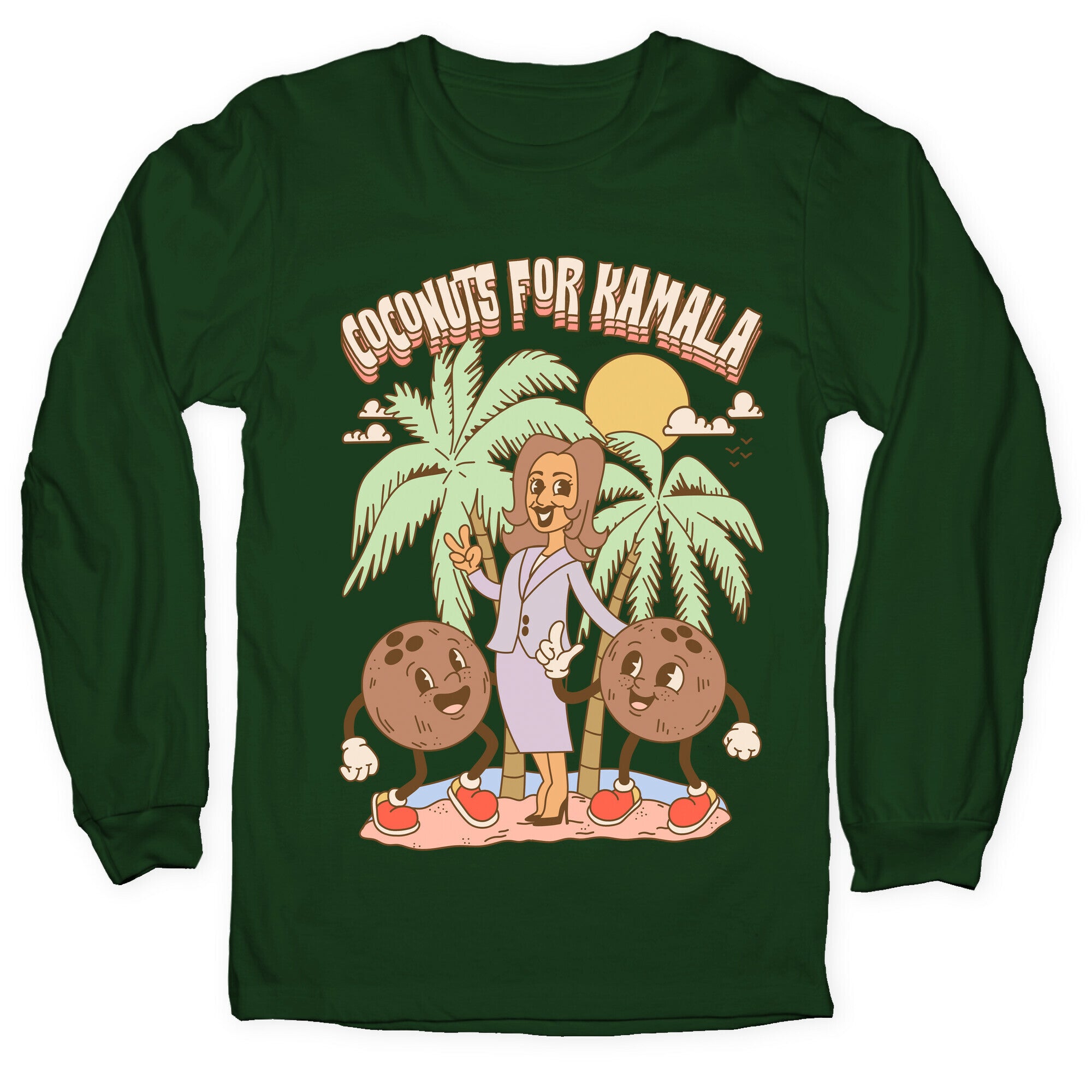 Coconuts For Kamala Longsleeve Tee