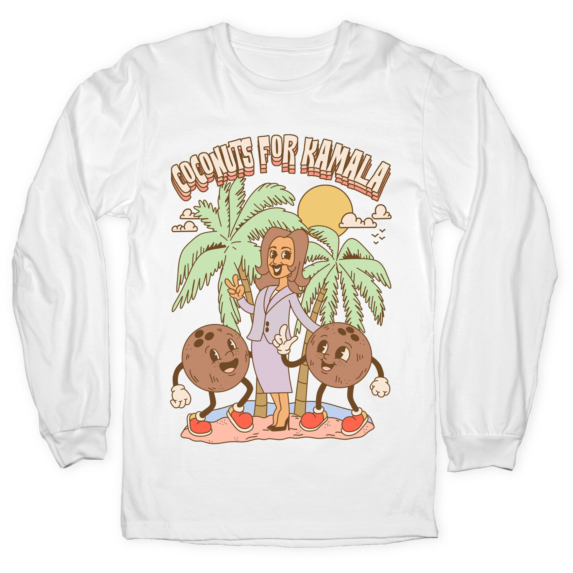 Coconuts For Kamala Longsleeve Tee