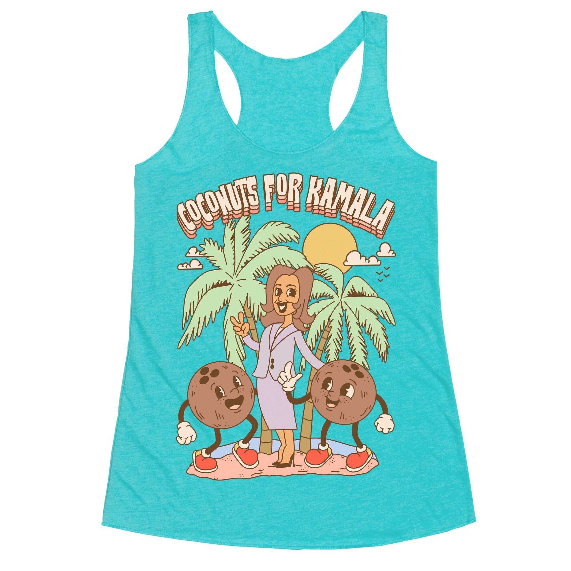 Coconuts For Kamala Racerback Tank