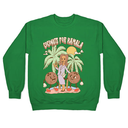 Coconuts For Kamala Crewneck Sweatshirt