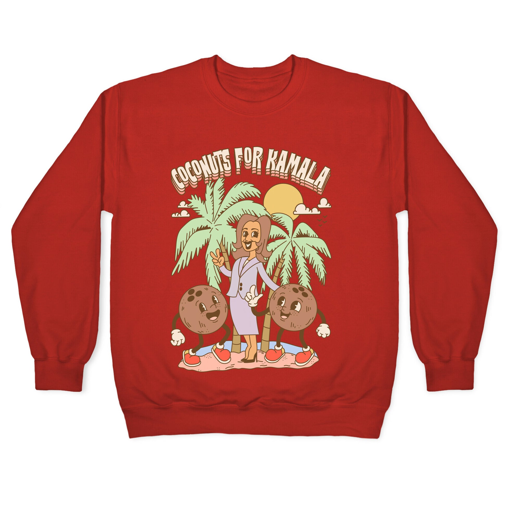 Coconuts For Kamala Crewneck Sweatshirt