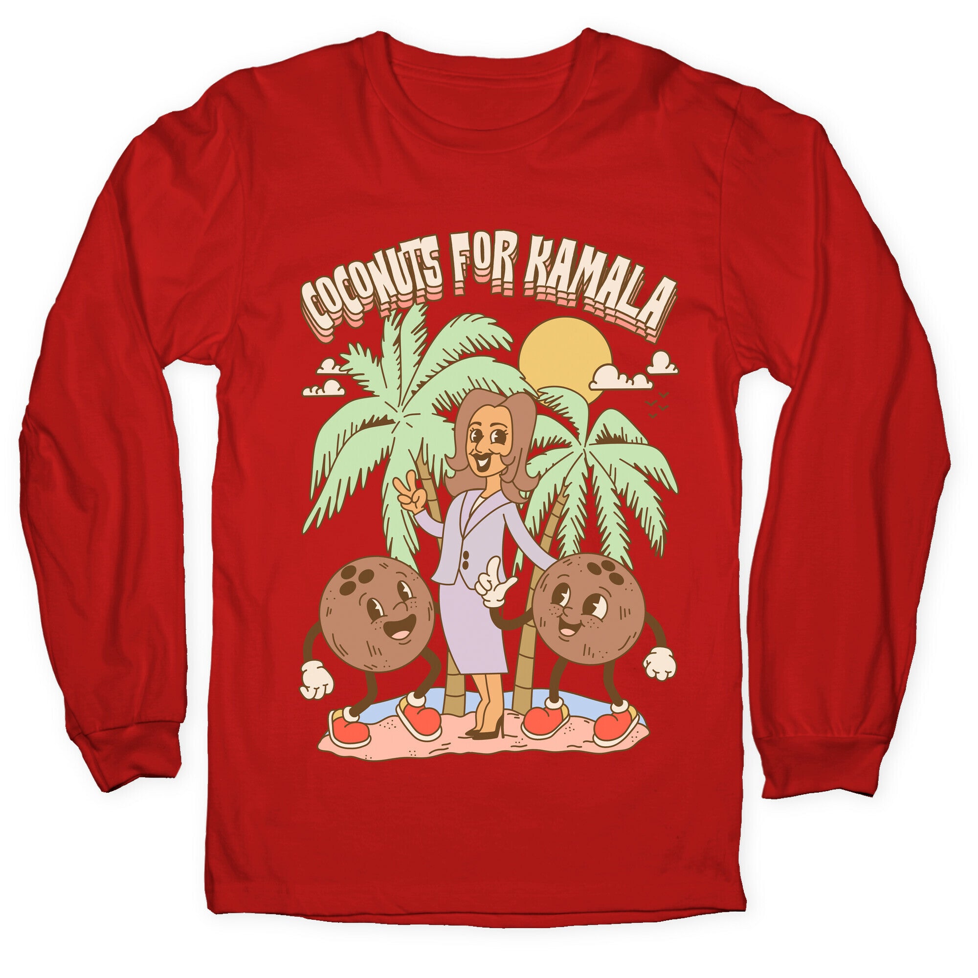 Coconuts For Kamala Longsleeve Tee