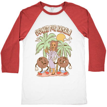 Coconuts For Kamala Baseball Tee