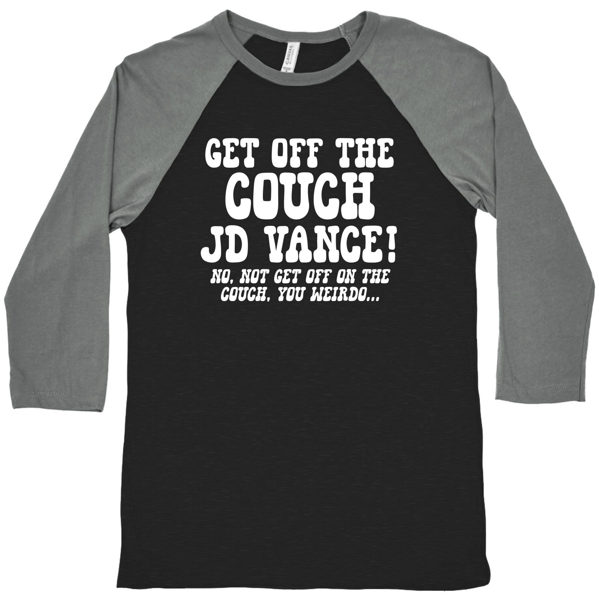 Get Off The Couch JD Vance Baseball Tee