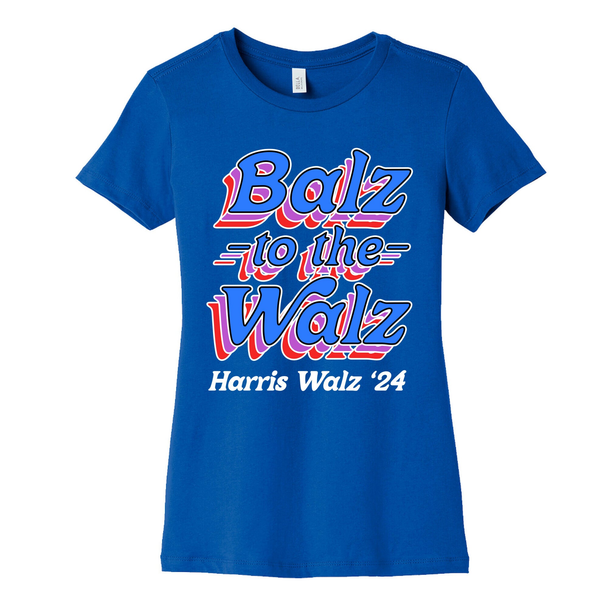 Balz to the Walz \(Harris Walz 2024\) Womens Cotton Tee