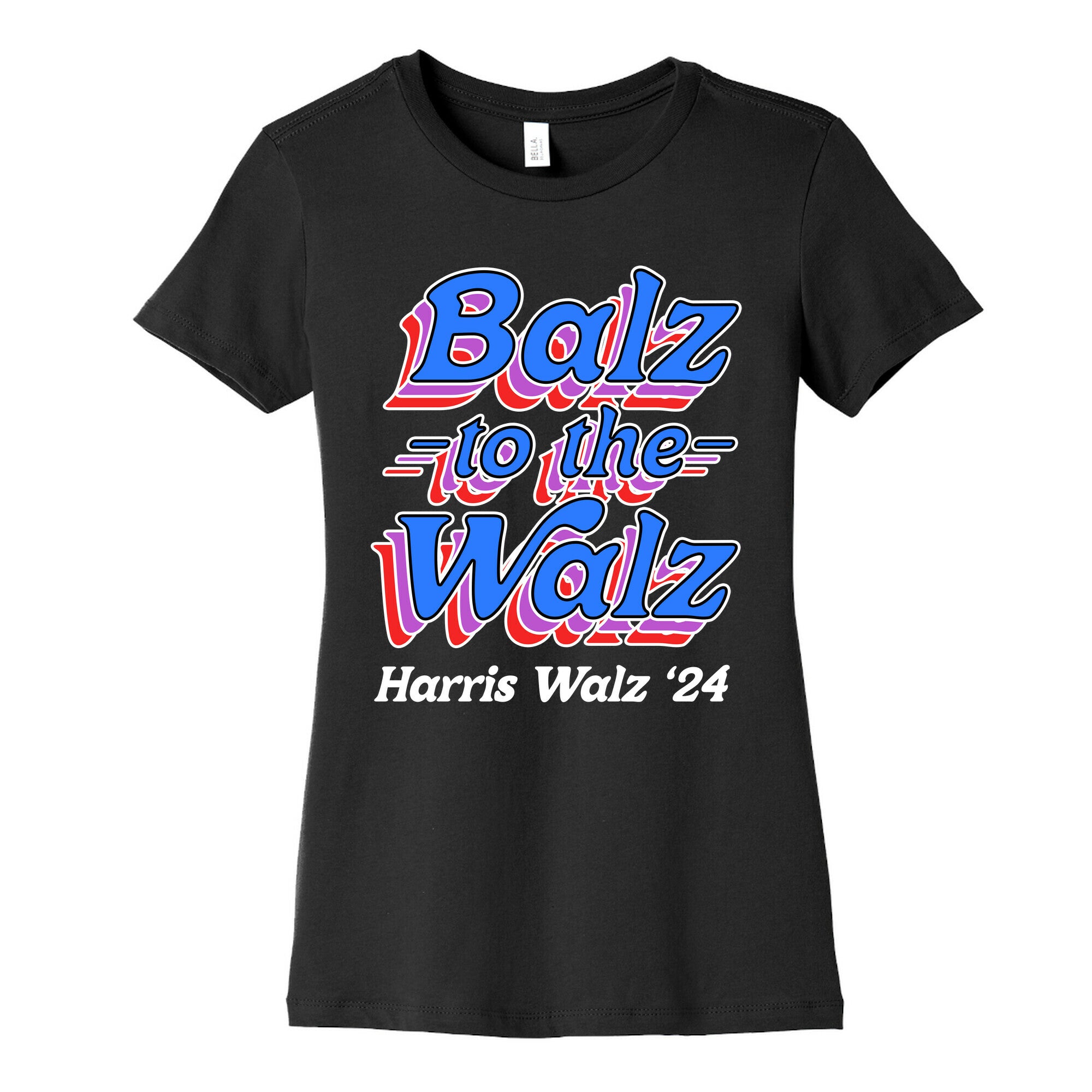 Balz to the Walz \(Harris Walz 2024\) Womens Cotton Tee