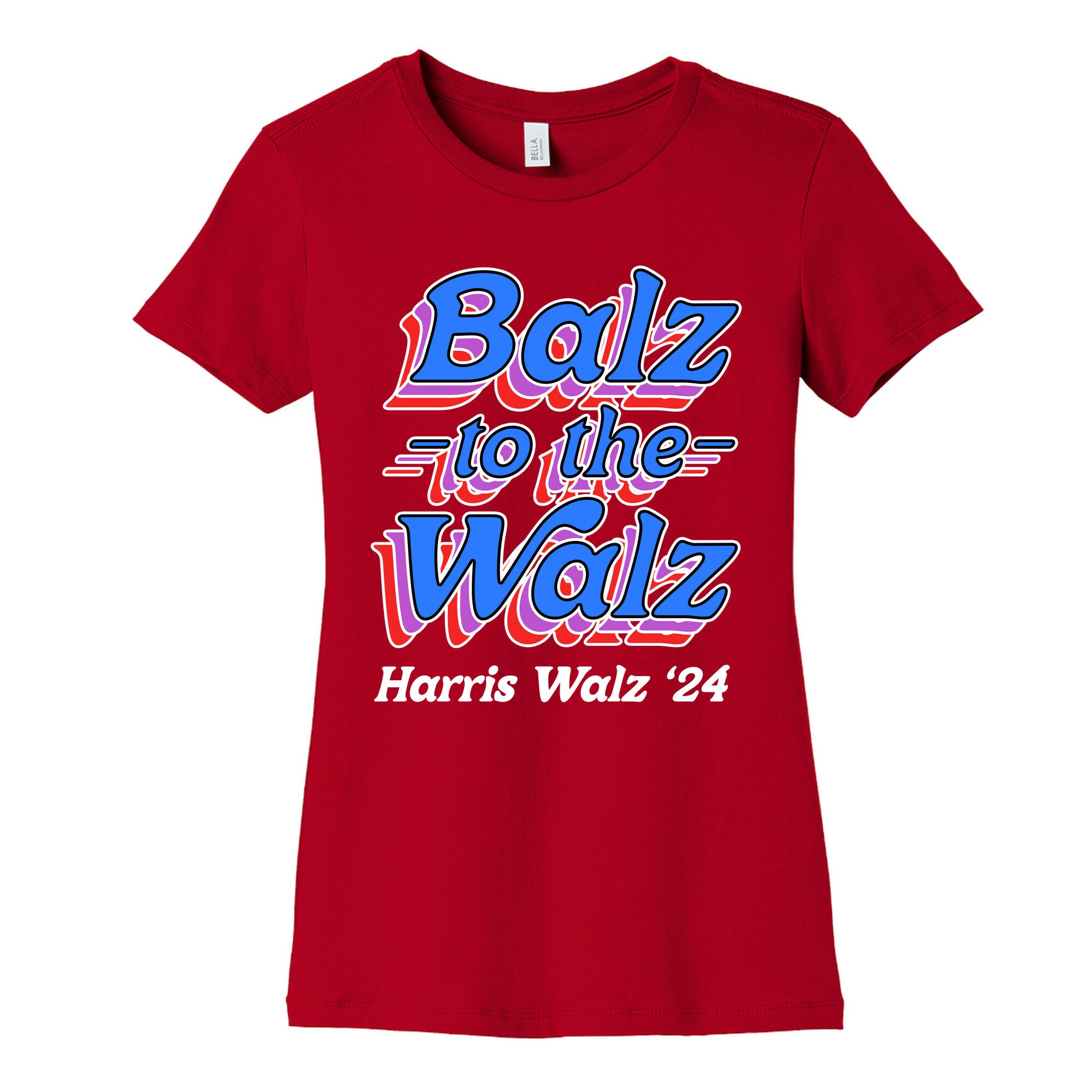 Balz to the Walz \(Harris Walz 2024\) Womens Cotton Tee