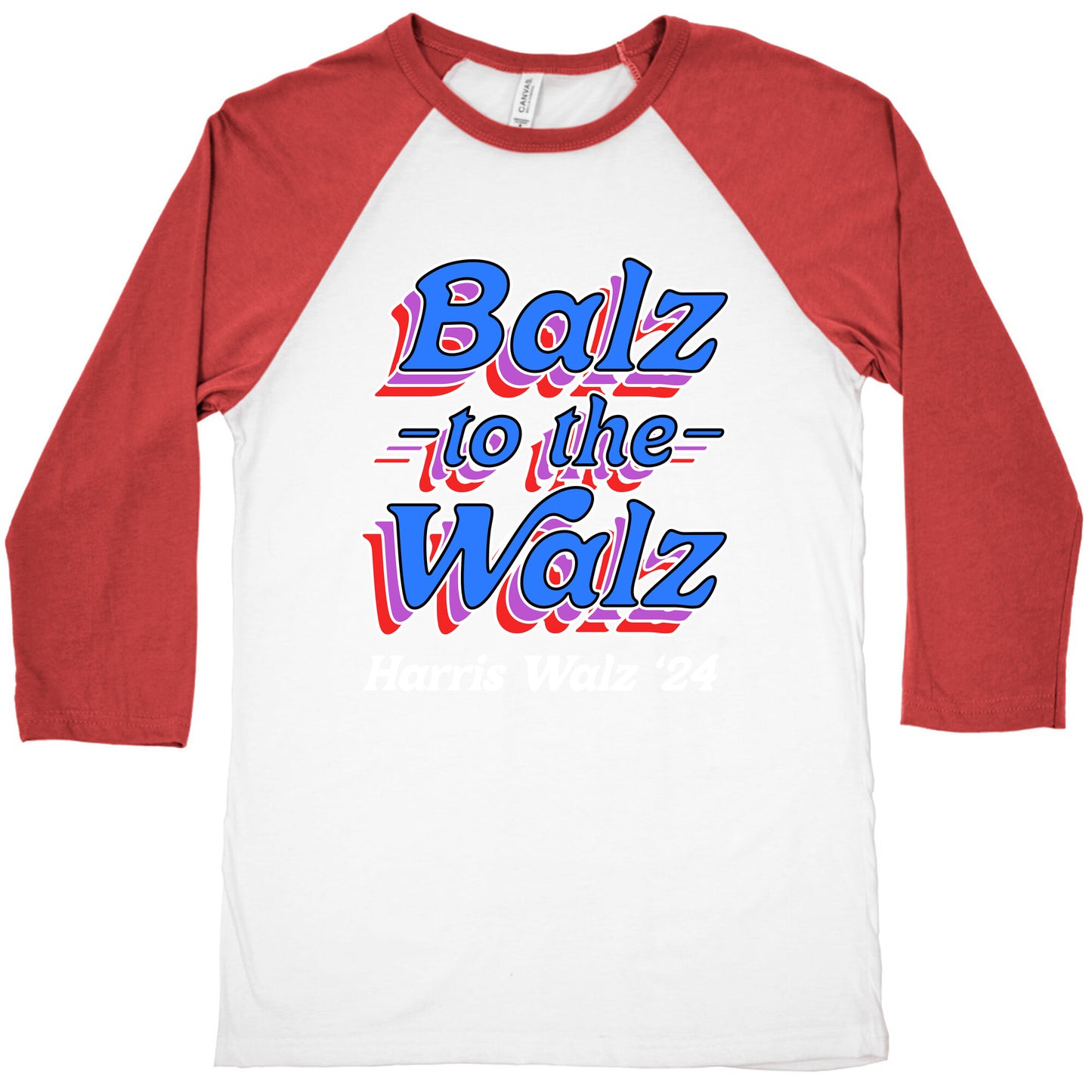 Balz to the Walz \(Harris Walz 2024\) Baseball Tee