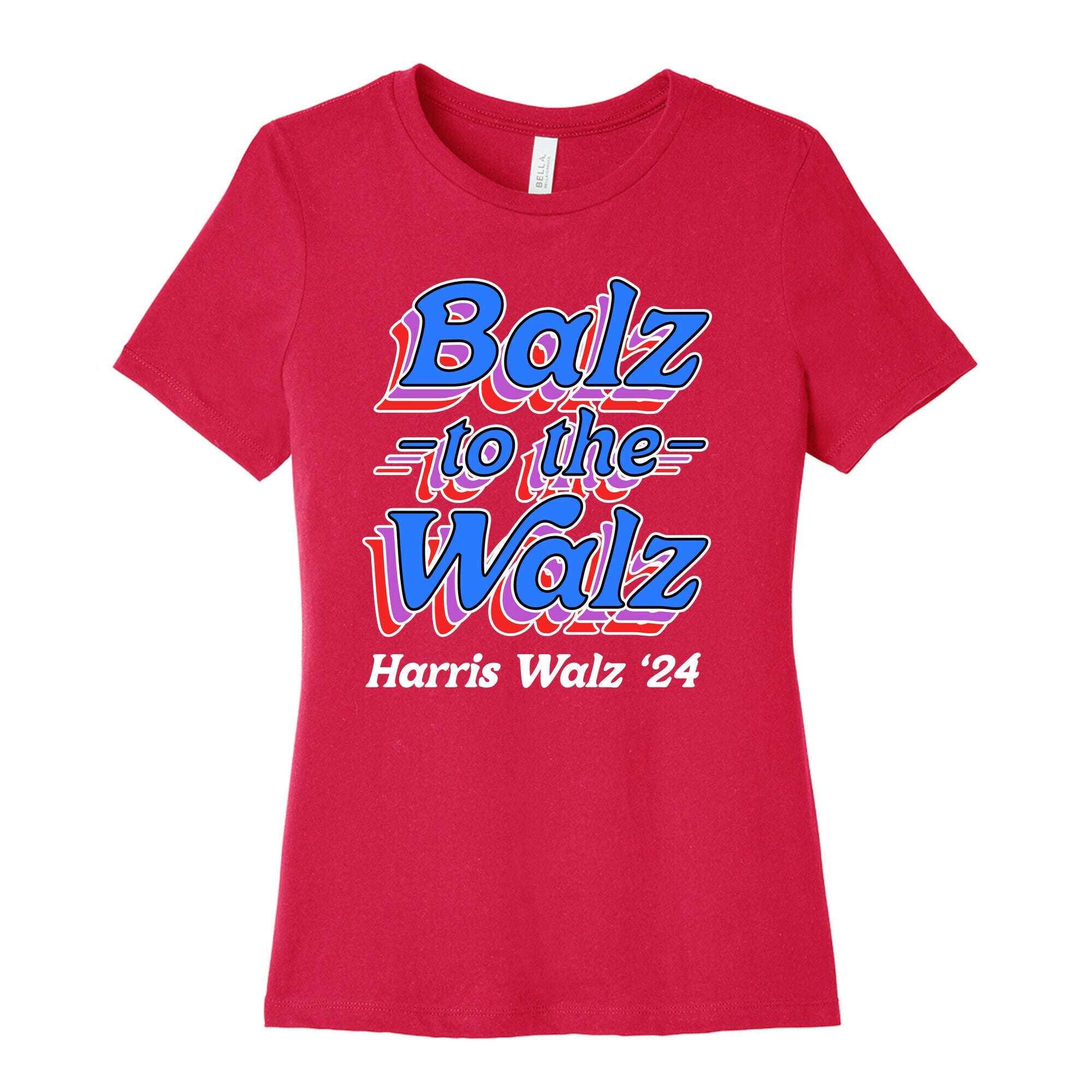 Balz to the Walz \(Harris Walz 2024\) Womens Cotton Tee