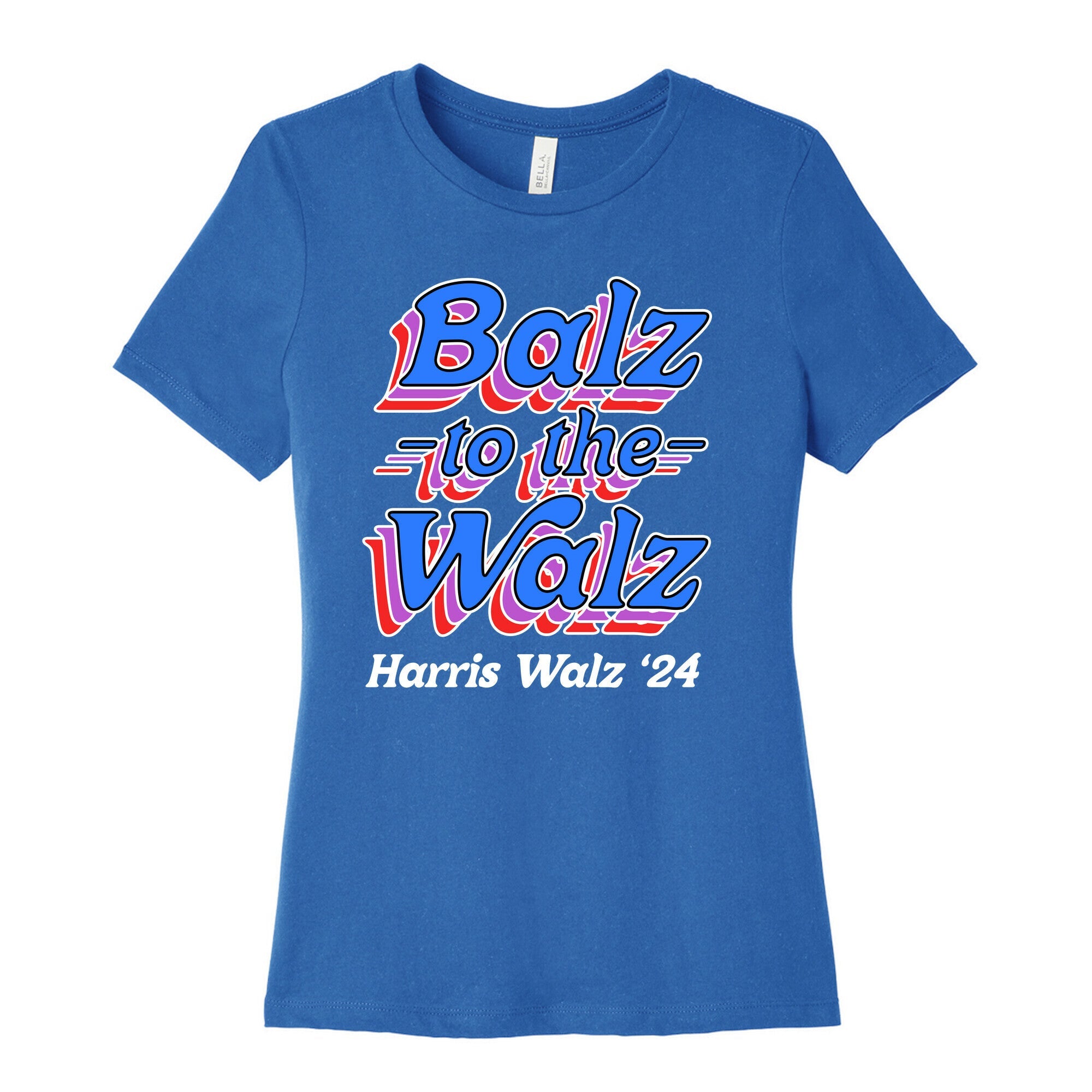 Balz to the Walz \(Harris Walz 2024\) Womens Cotton Tee