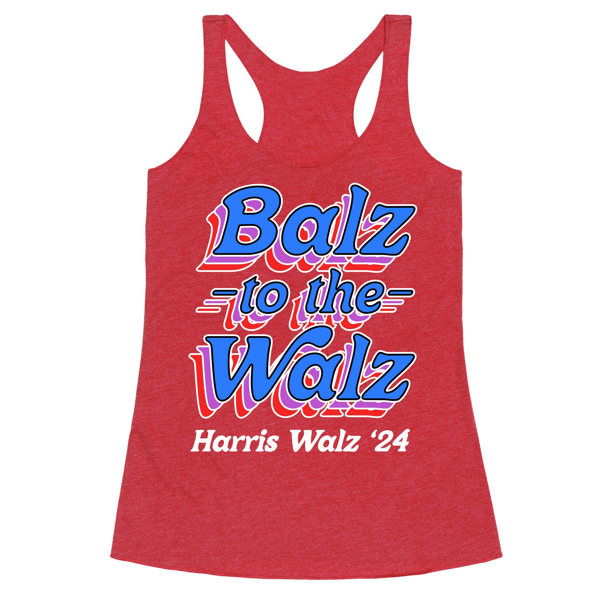 Balz to the Walz \(Harris Walz 2024\) Racerback Tank