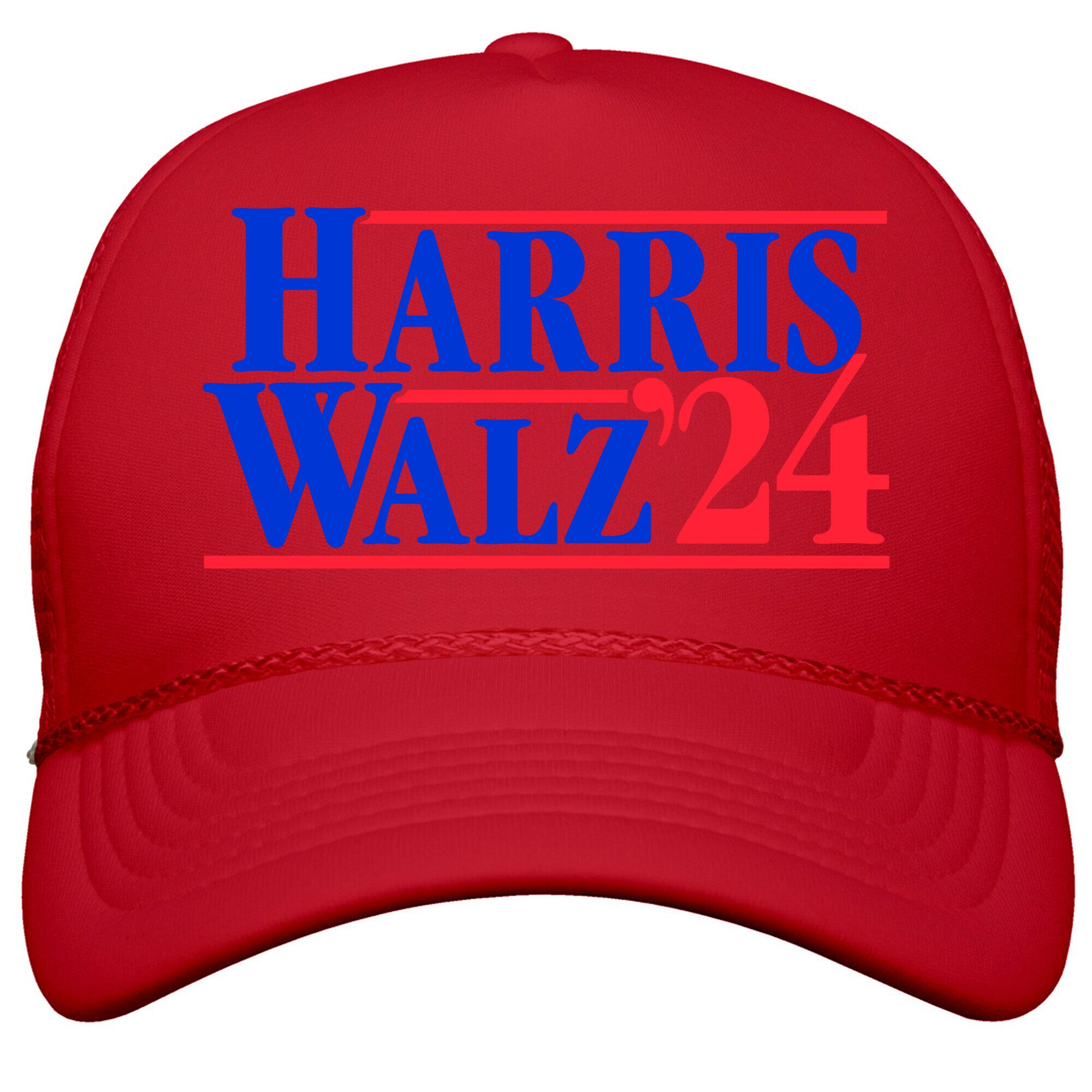 Harris Walz 2024 Blue Snapback Trucker Hat