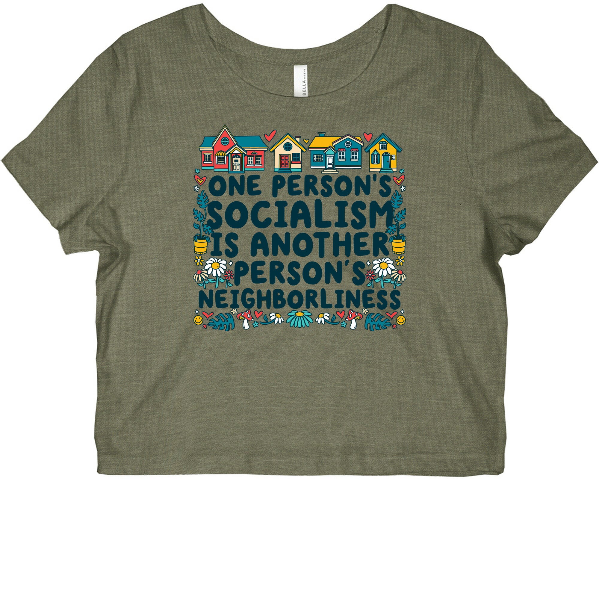 One Persons Socialism is Another Persons Neighborliness Tim Walz Graphic Baby Tee