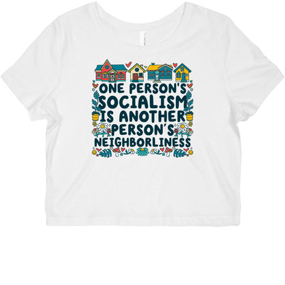 One Persons Socialism is Another Persons Neighborliness Tim Walz Graphic Baby Tee