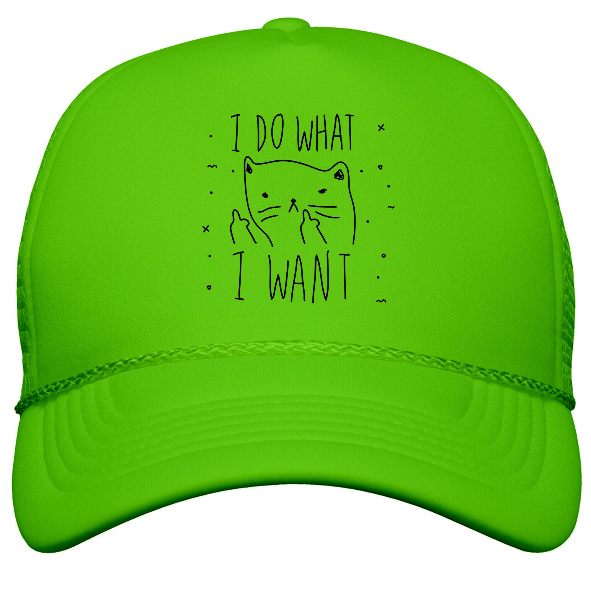 I Do What I Want Cat Snapback Trucker Hat