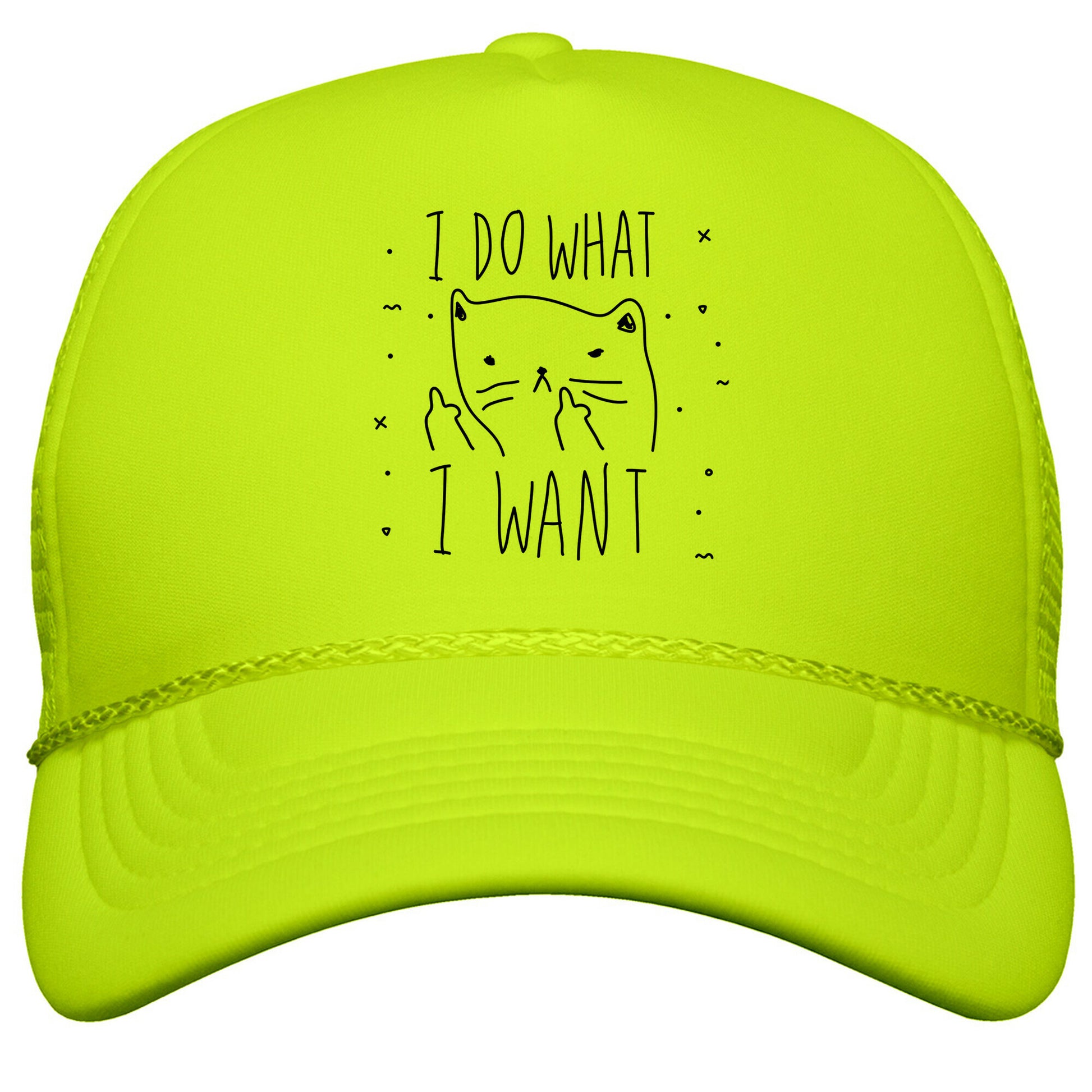I Do What I Want Cat Snapback Trucker Hat