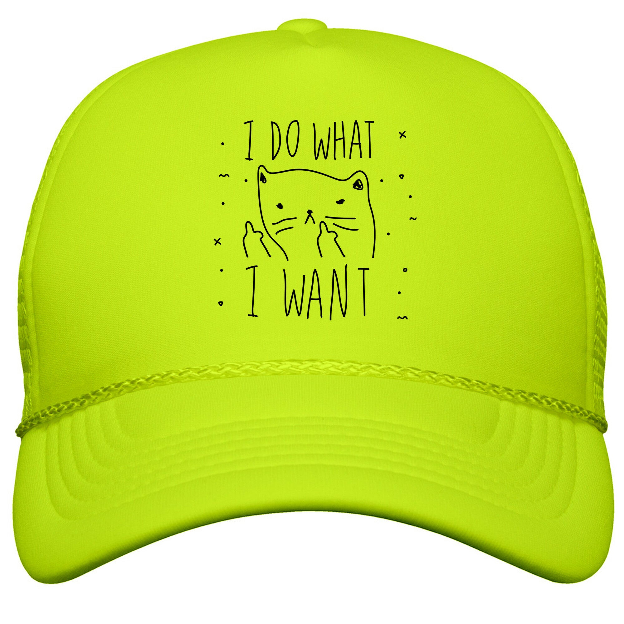 I Do What I Want Cat Snapback Trucker Hat