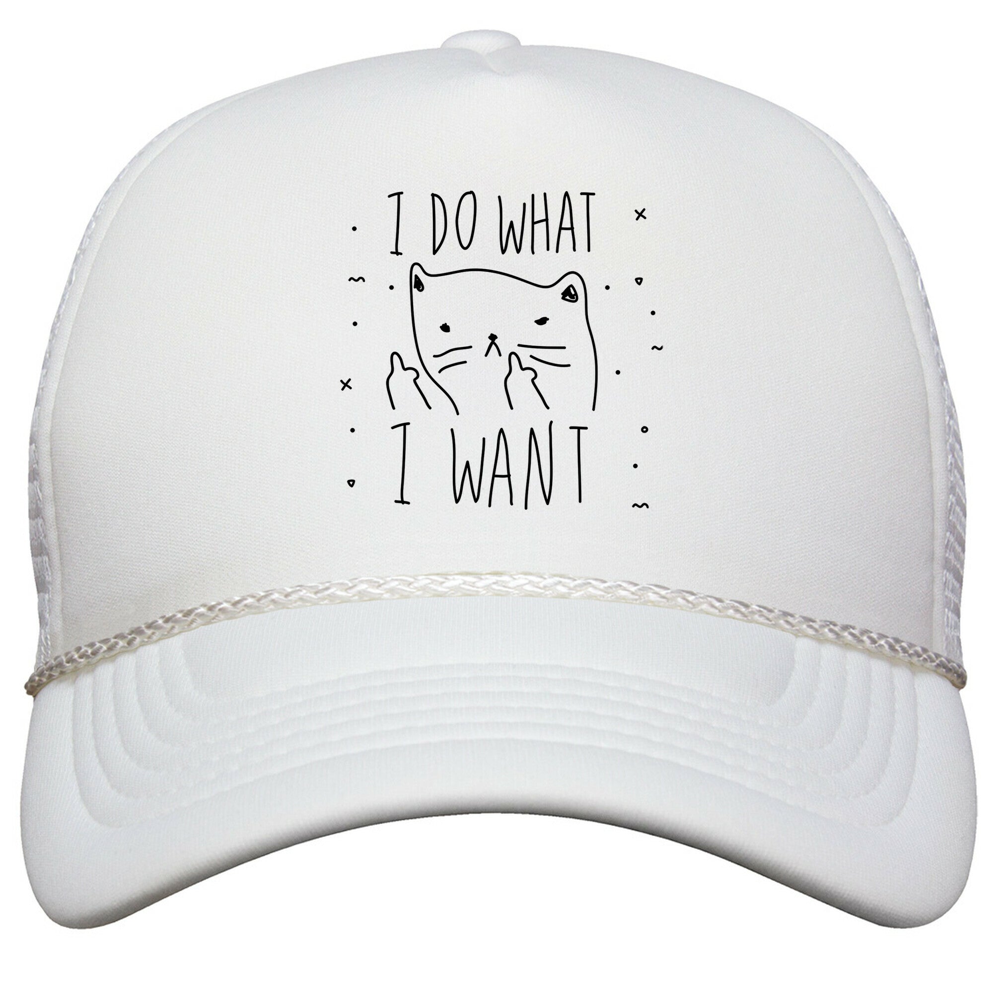 I Do What I Want Cat Snapback Trucker Hat