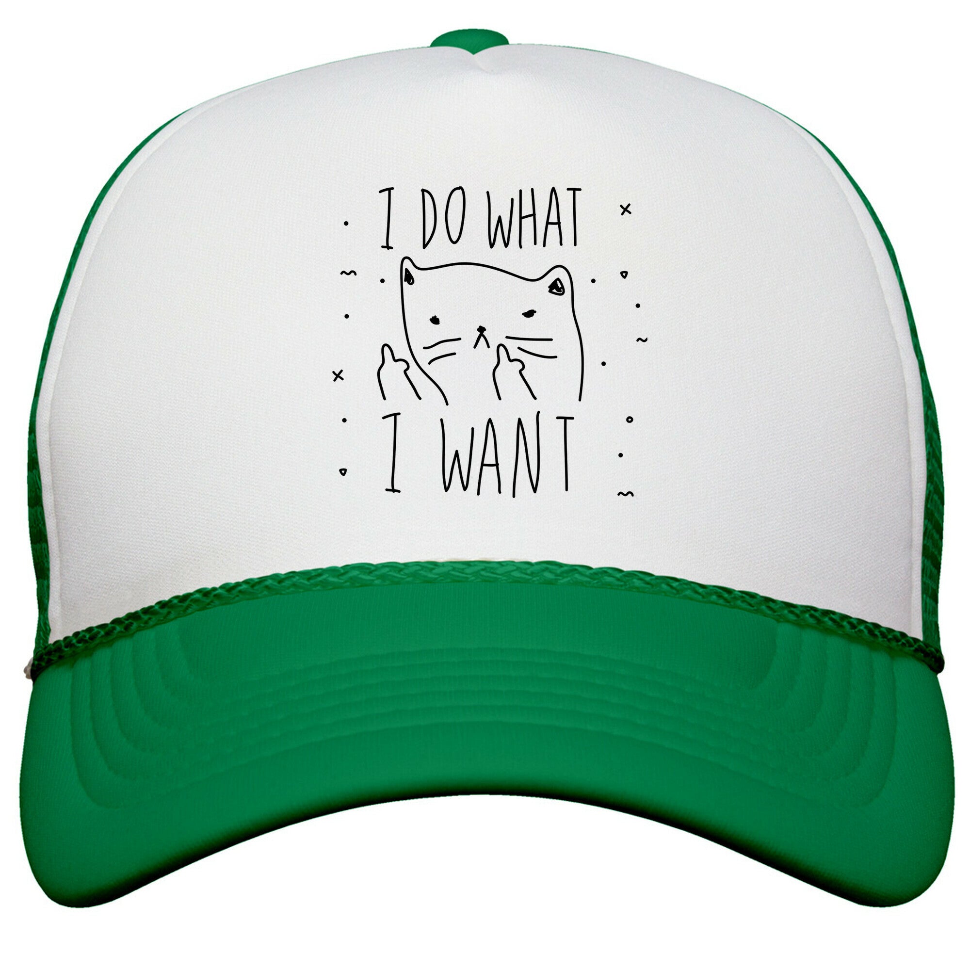 I Do What I Want Cat Snapback Trucker Hat