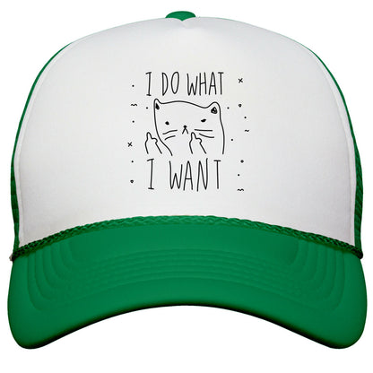 I Do What I Want Cat Snapback Trucker Hat