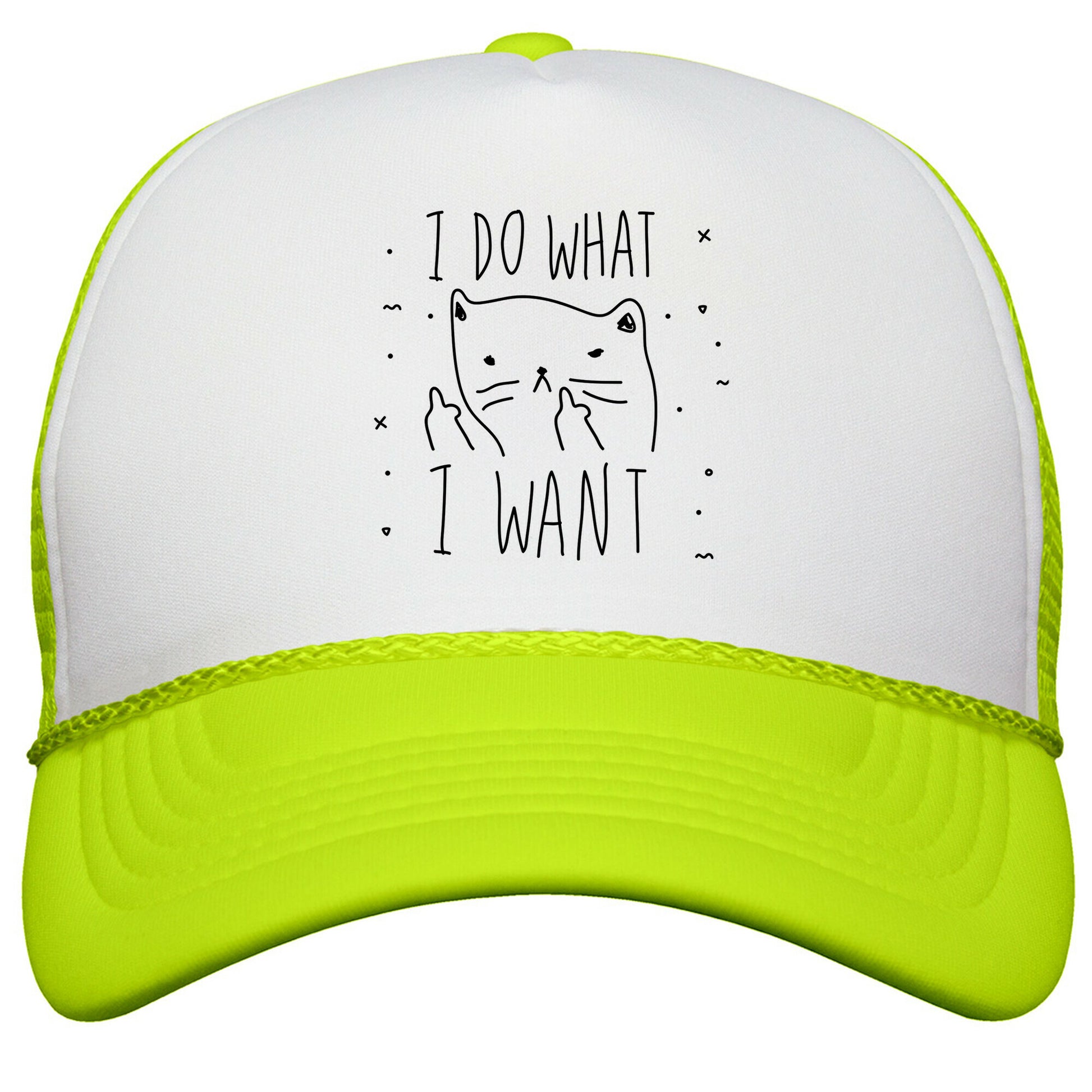 I Do What I Want Cat Snapback Trucker Hat