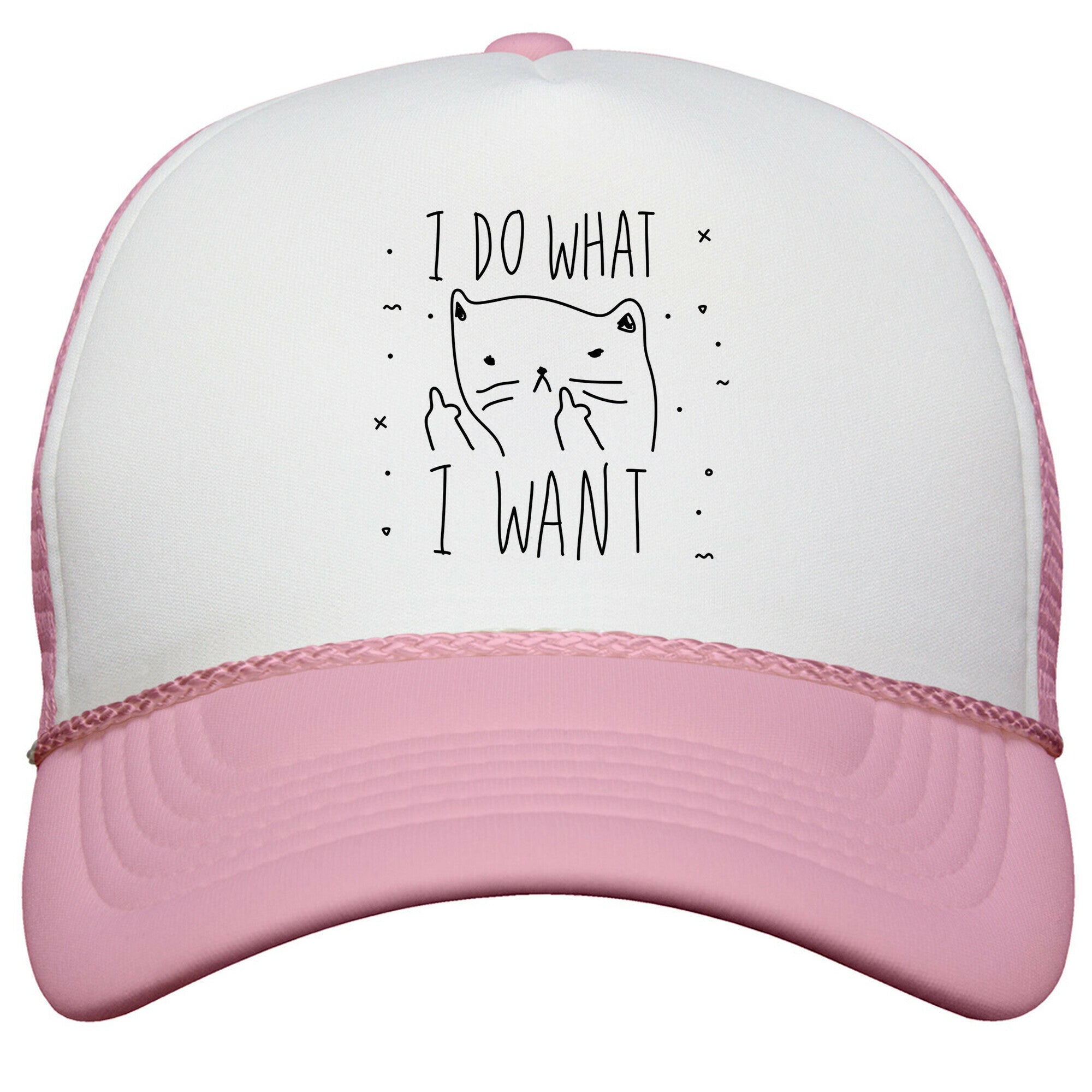 I Do What I Want Cat Snapback Trucker Hat