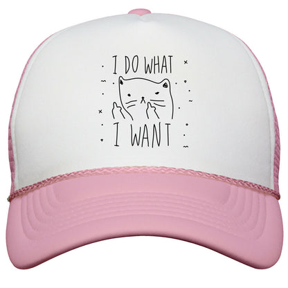 I Do What I Want Cat Snapback Trucker Hat