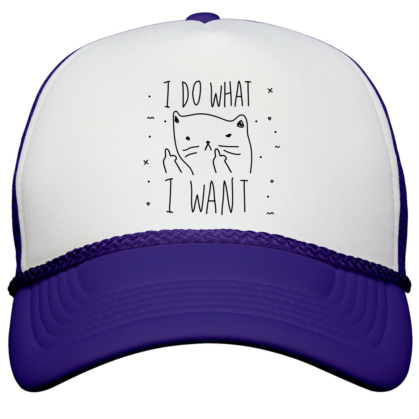 I Do What I Want Cat Snapback Trucker Hat