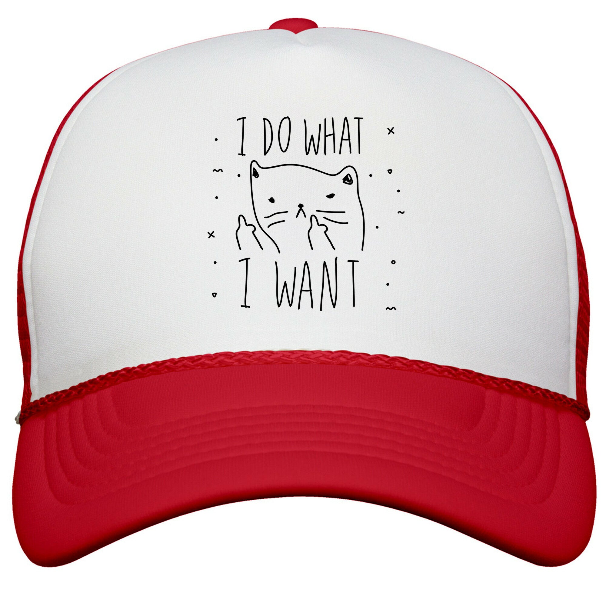 I Do What I Want Cat Snapback Trucker Hat