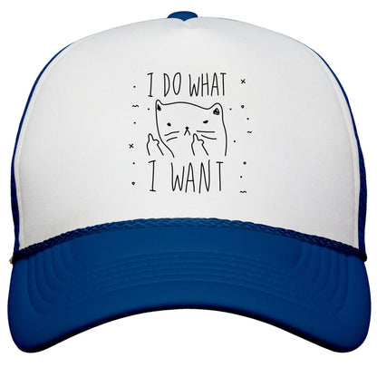 I Do What I Want Cat Snapback Trucker Hat