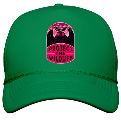 Protect the Wildlife \(Mothman\) Snapback Trucker Hat