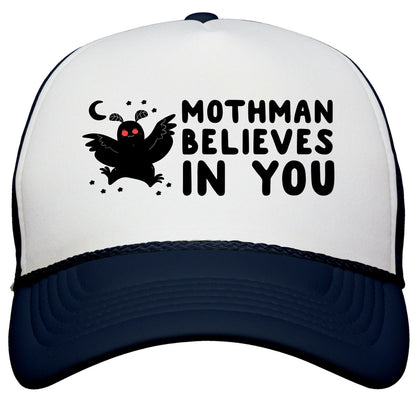 Mothman Believes in You Snapback Trucker Hat