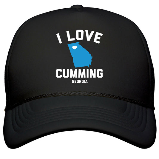 I Love Cumming Georgia Snapback Trucker Hat