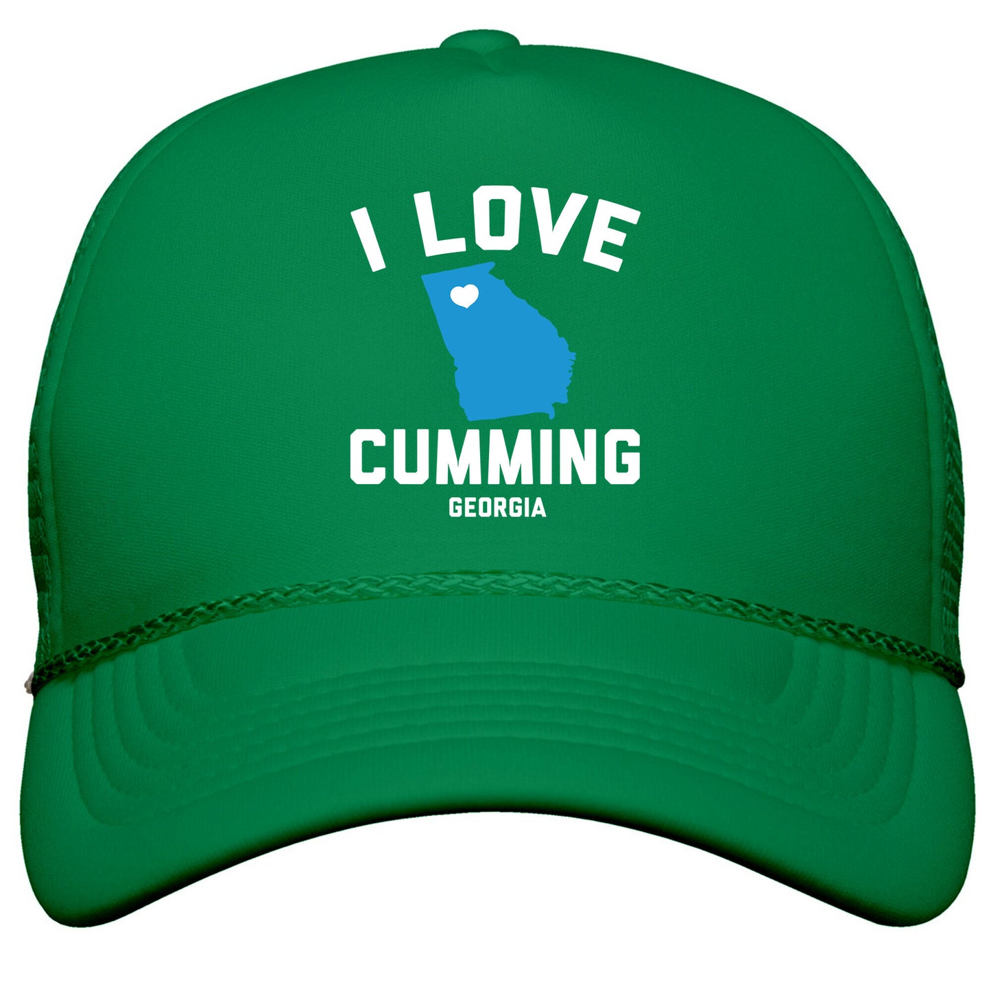 I Love Cumming Georgia Snapback Trucker Hat