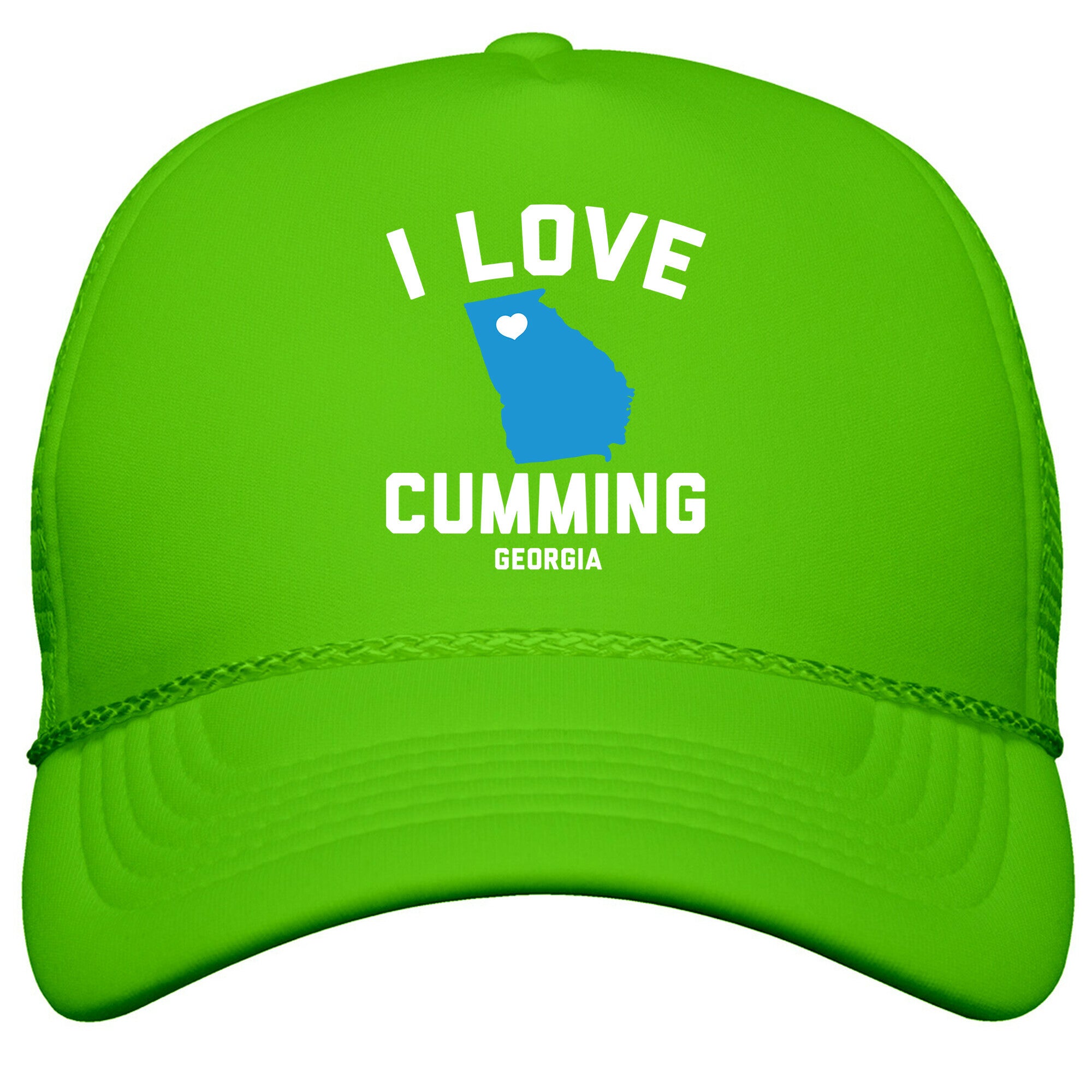 I Love Cumming Georgia Snapback Trucker Hat
