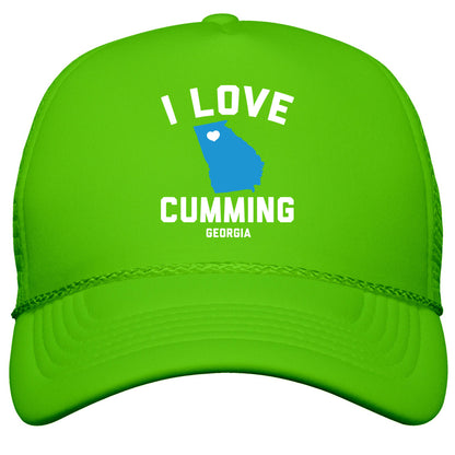 I Love Cumming Georgia Snapback Trucker Hat