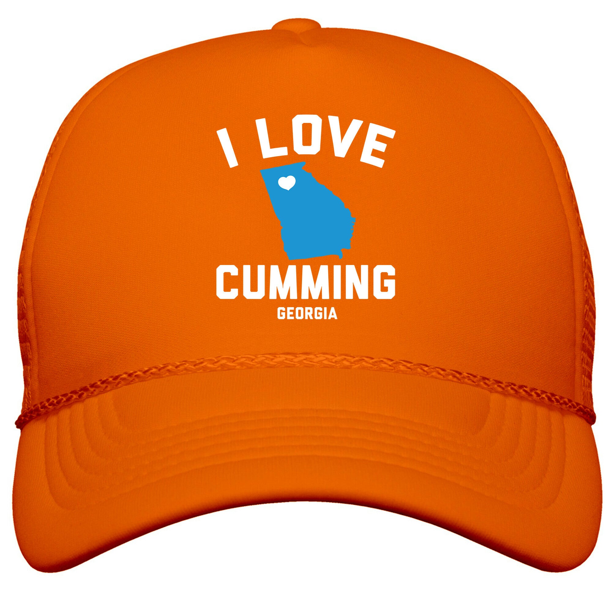 I Love Cumming Georgia Snapback Trucker Hat