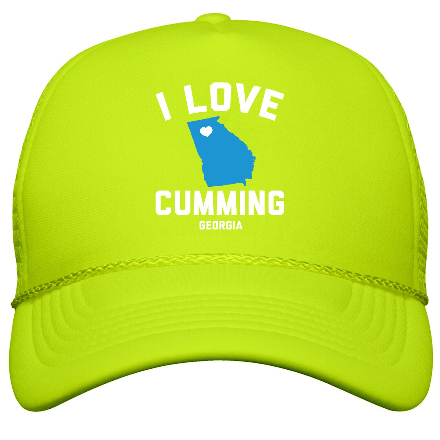 I Love Cumming Georgia Snapback Trucker Hat