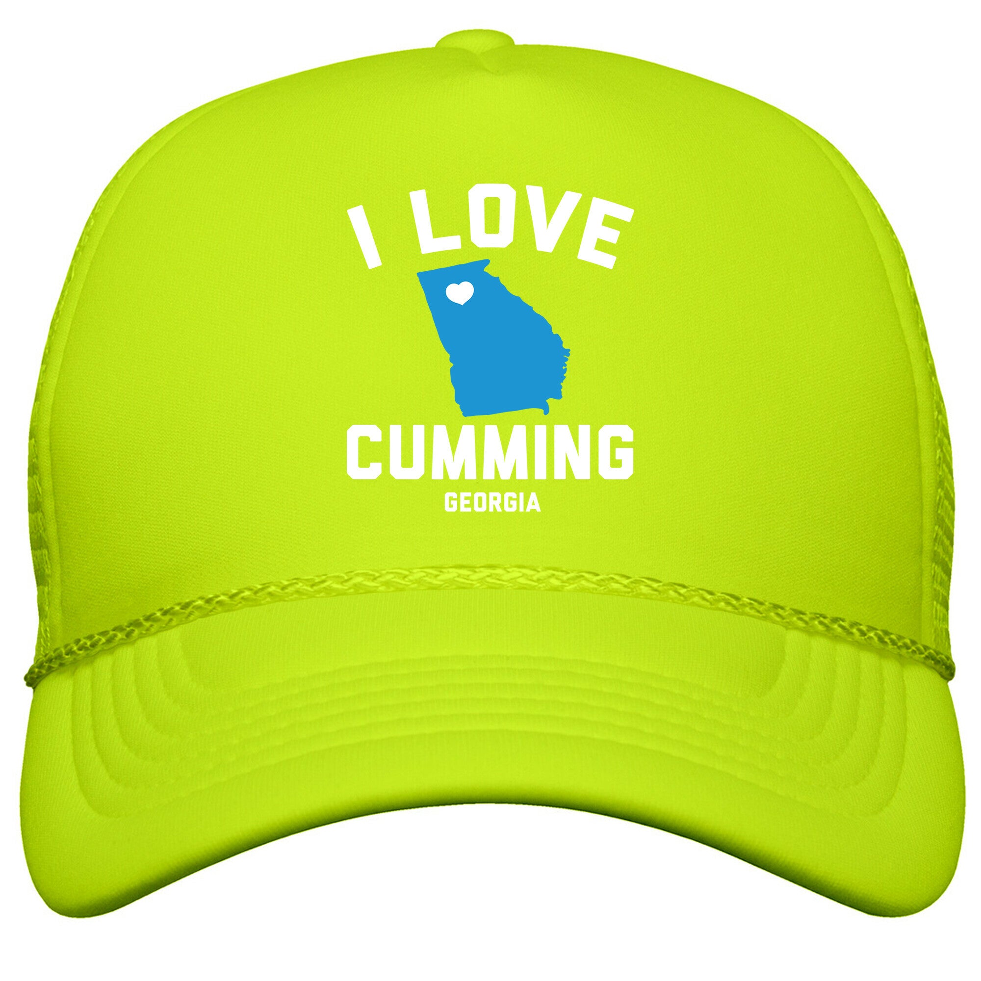 I Love Cumming Georgia Snapback Trucker Hat