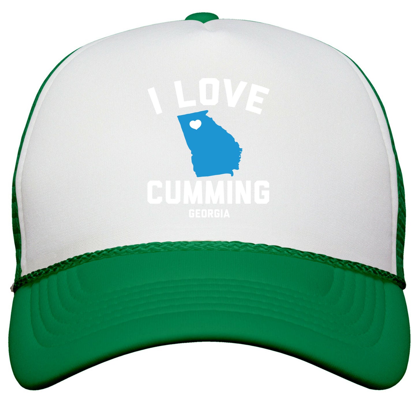 I Love Cumming Georgia Snapback Trucker Hat