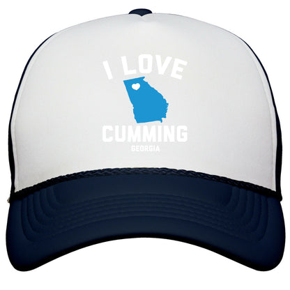 I Love Cumming Georgia Snapback Trucker Hat