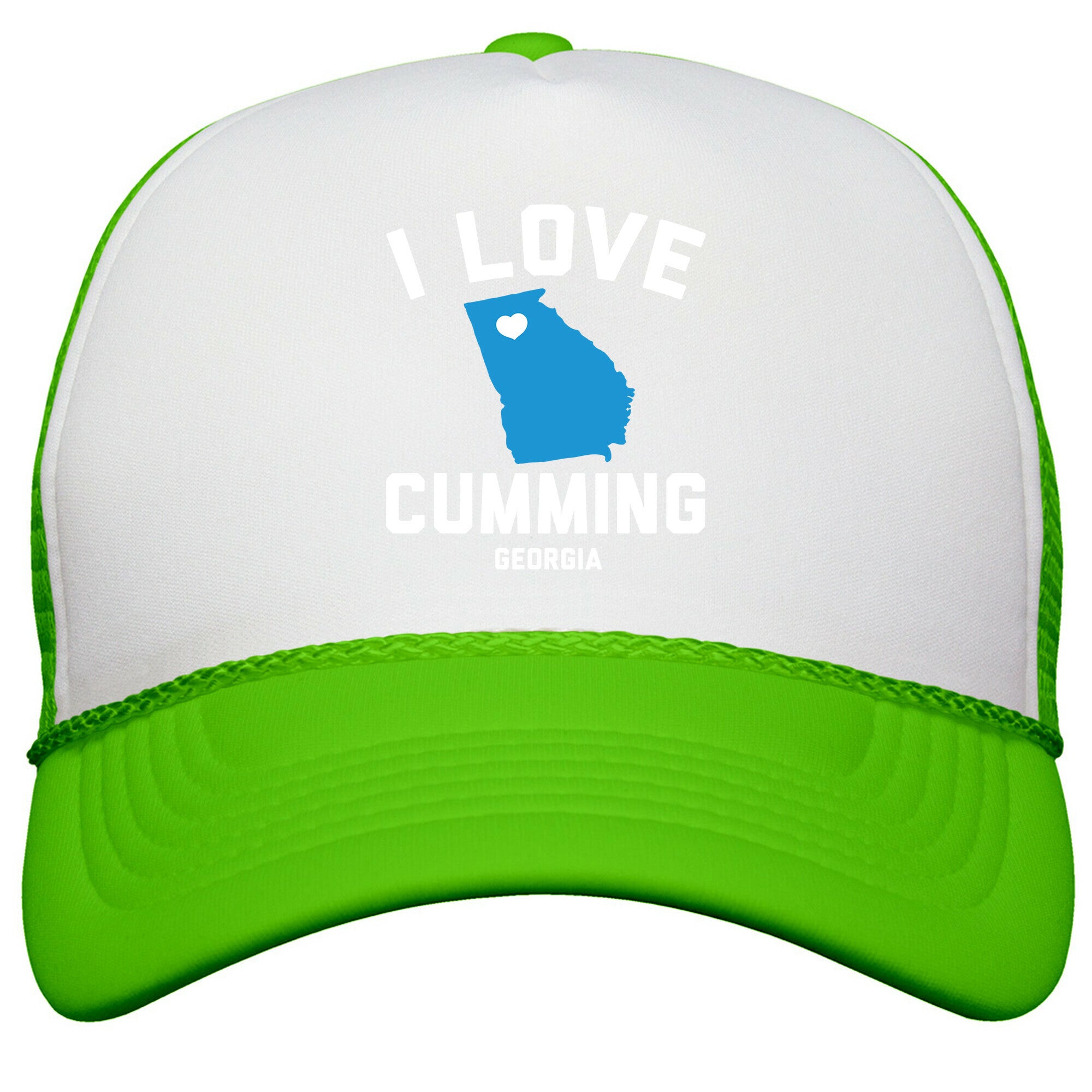 I Love Cumming Georgia Snapback Trucker Hat