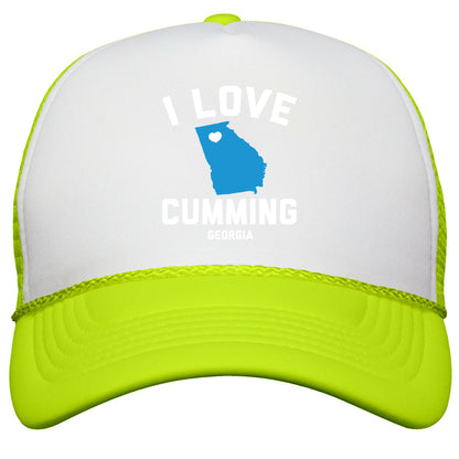 I Love Cumming Georgia Snapback Trucker Hat