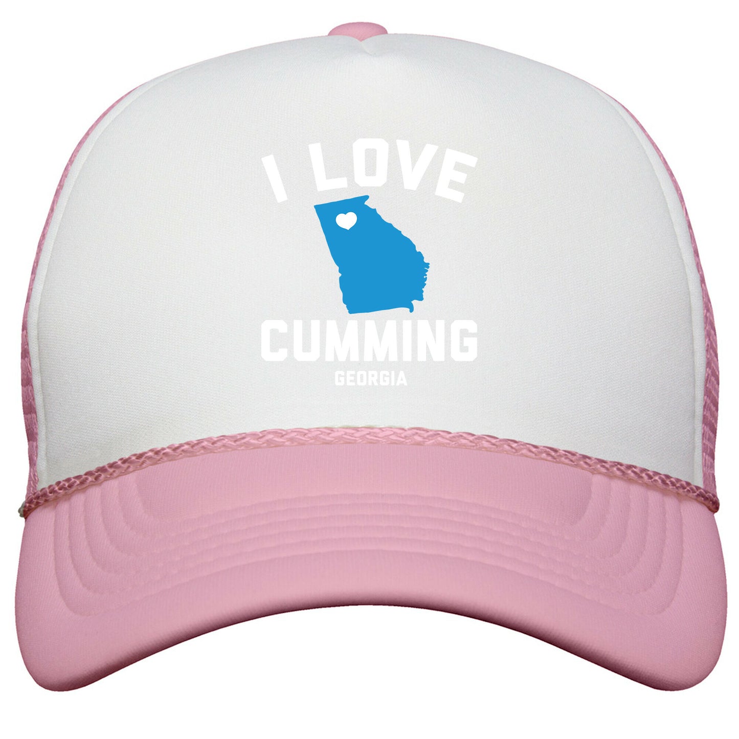 I Love Cumming Georgia Snapback Trucker Hat