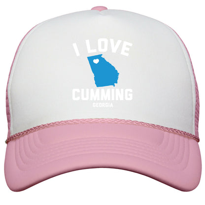 I Love Cumming Georgia Snapback Trucker Hat
